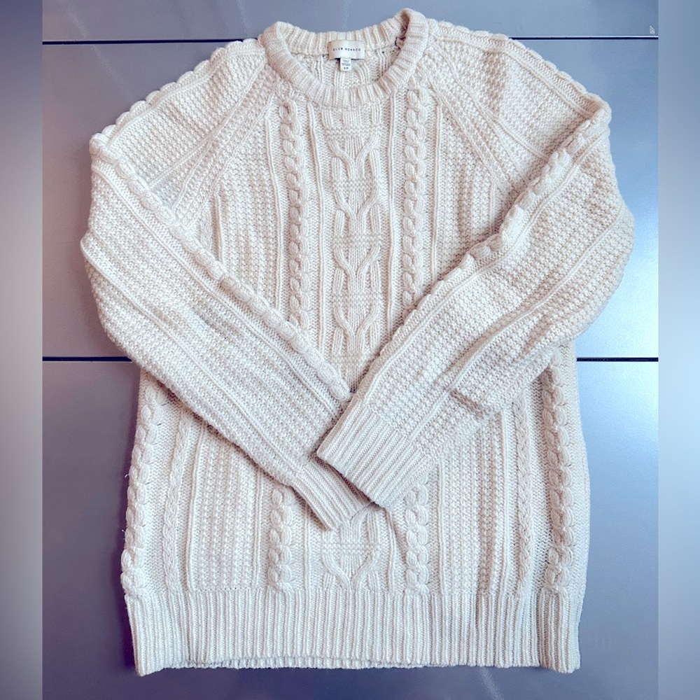 Club Monaco Cable Knit Wool